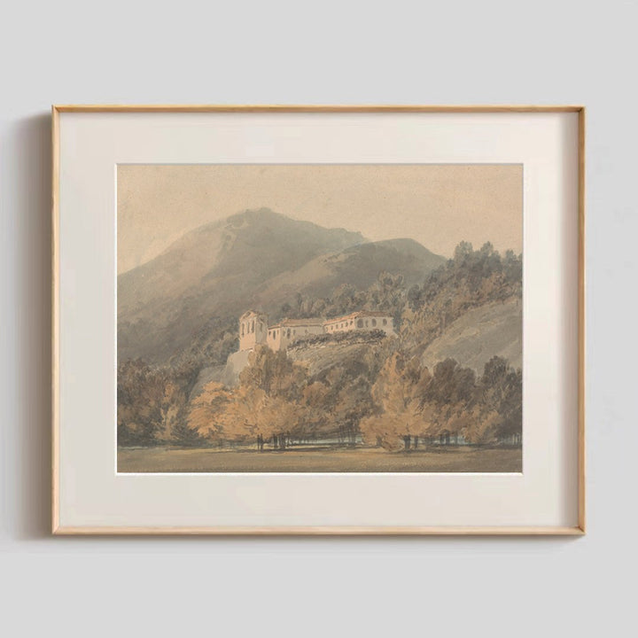 Rahmenbild malerisches Wasserfallkunstwerk