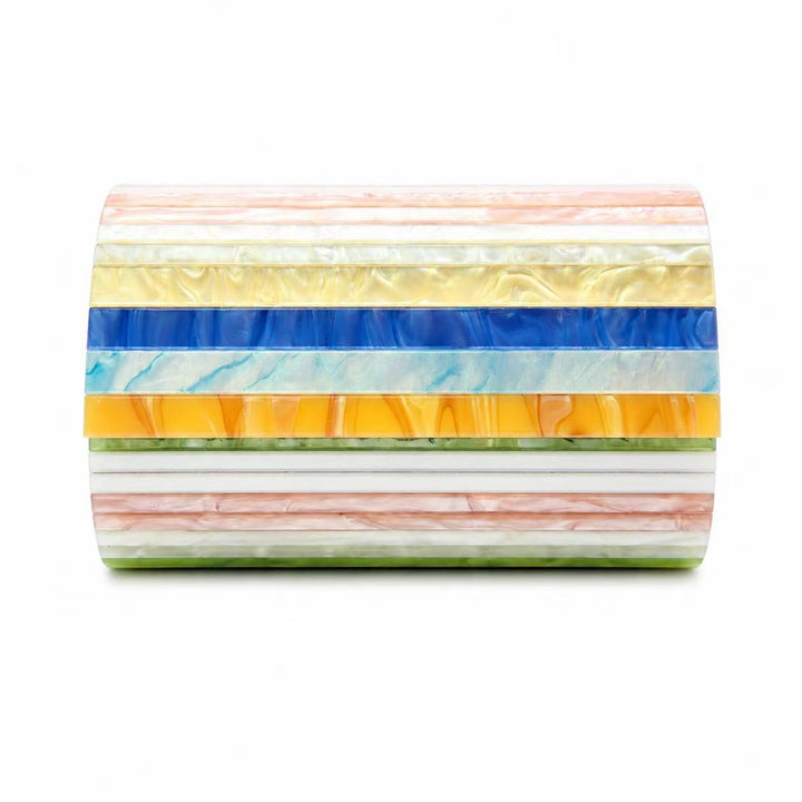 Künstlerische ovale Acryl-Clutch