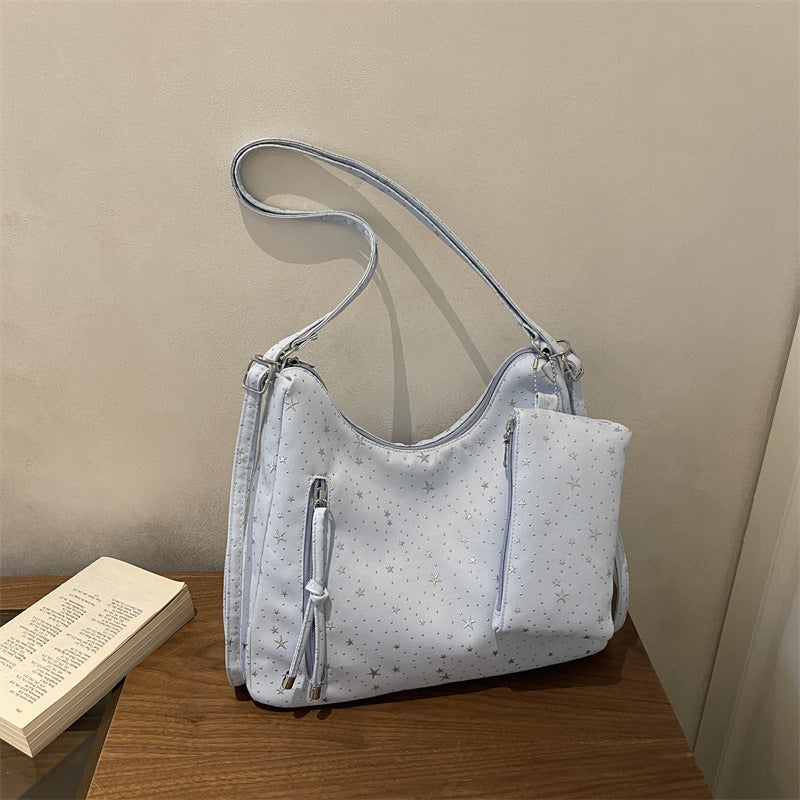 Stern-verschönertes Hobo-Handtasche