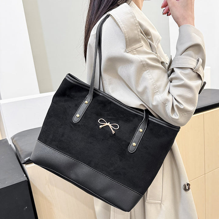 WoStylish Faux Suede Tote Bag Karnz