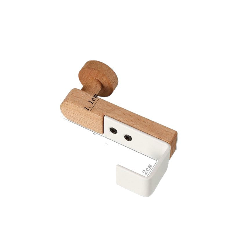 Wandmontierter Holz-Haken