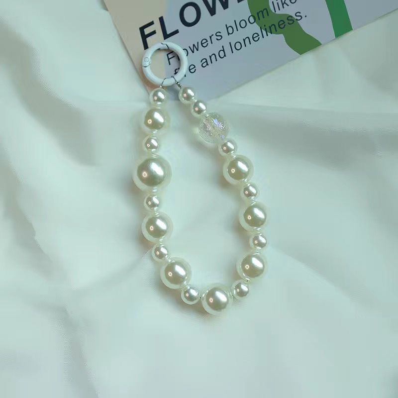 Elegante Perlen- und schwarze Perlen-Charm-Armband Karnz