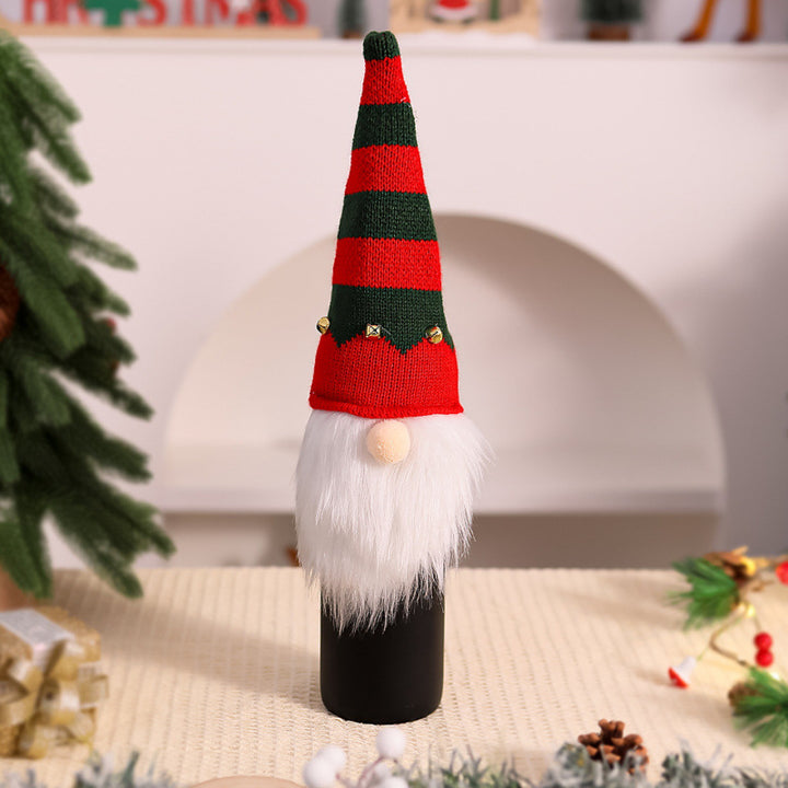 Dekorative Weihnachtsmann-Flaschenwärmer Karnz