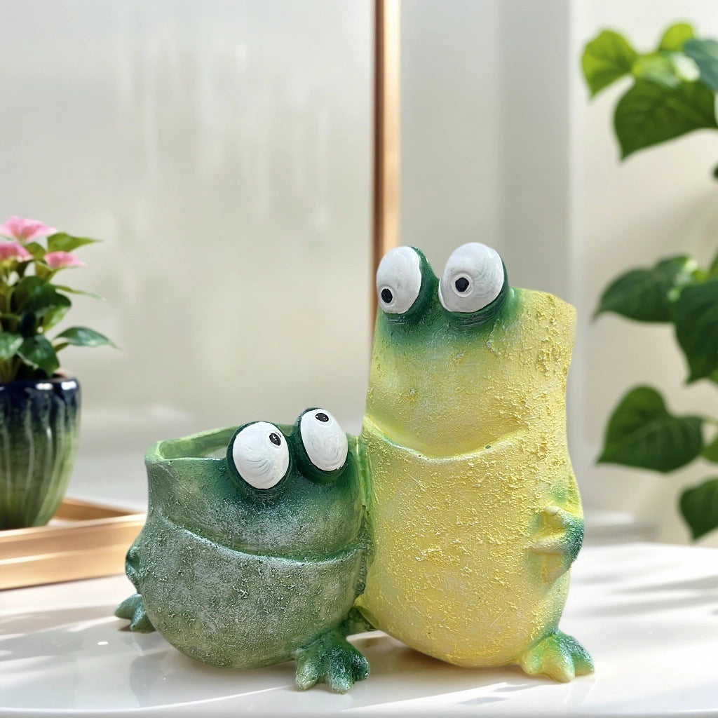 Dekorative Pflanzenübertopf in Froschdesign Karnz