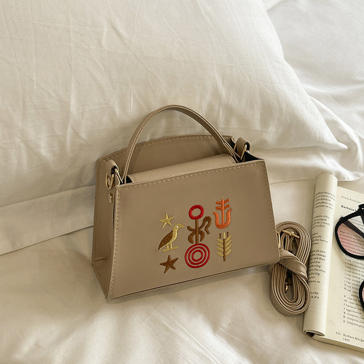 Bestickte Retro-Handtasche
