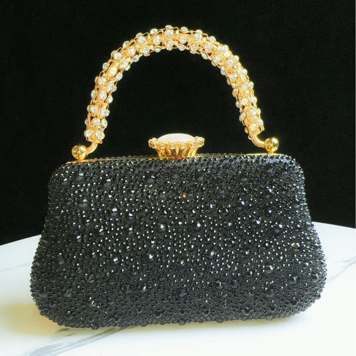Elegante Handtasche mit Strassverzierungen