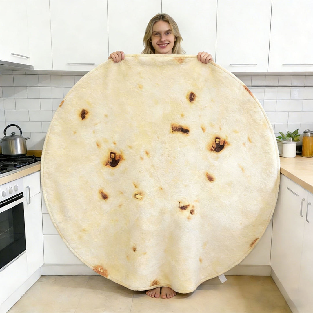 Pizza-Themen Rund Fleece-Decke