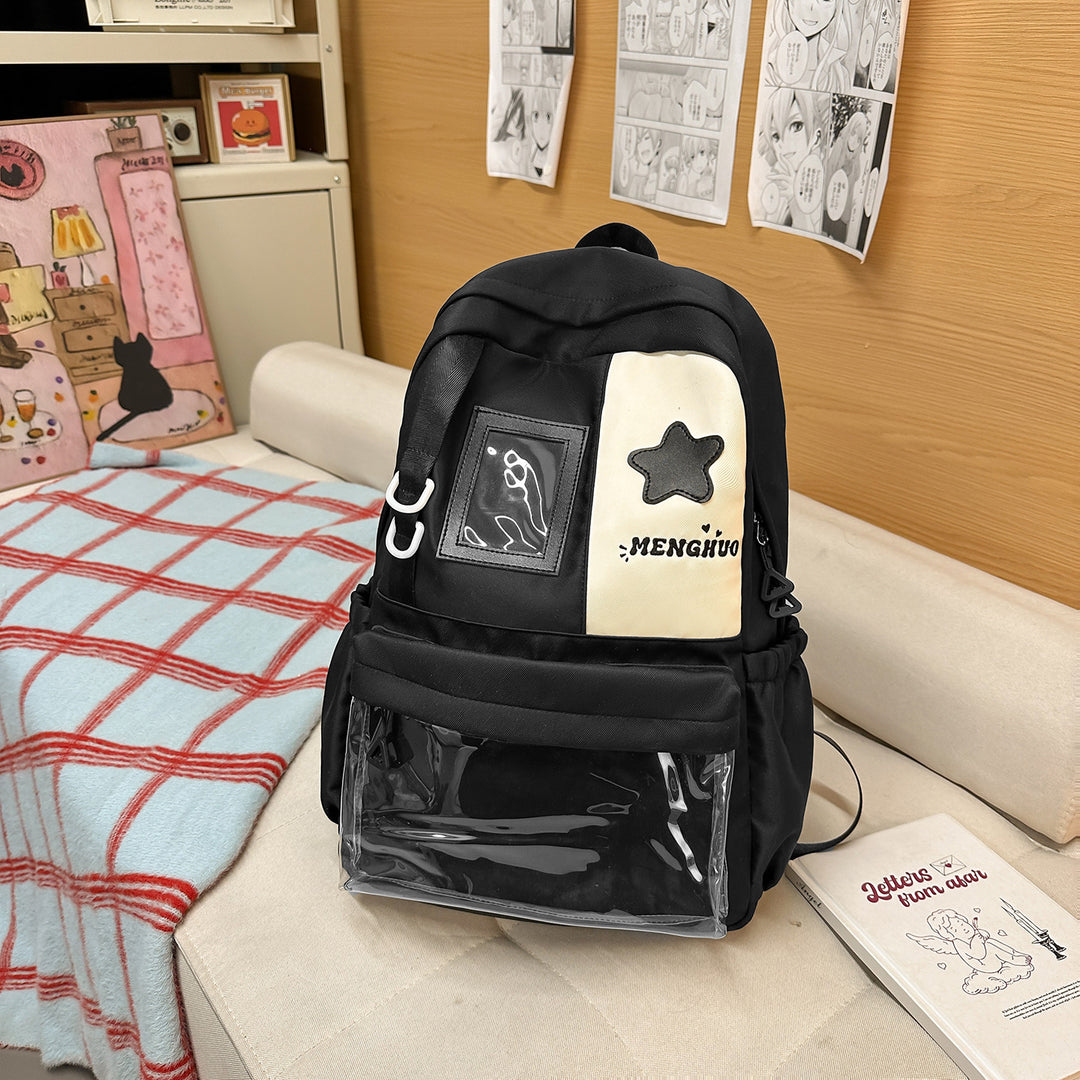 Gemütlicher Plüsch-Rucksack mit Sternenverzierung Karnz