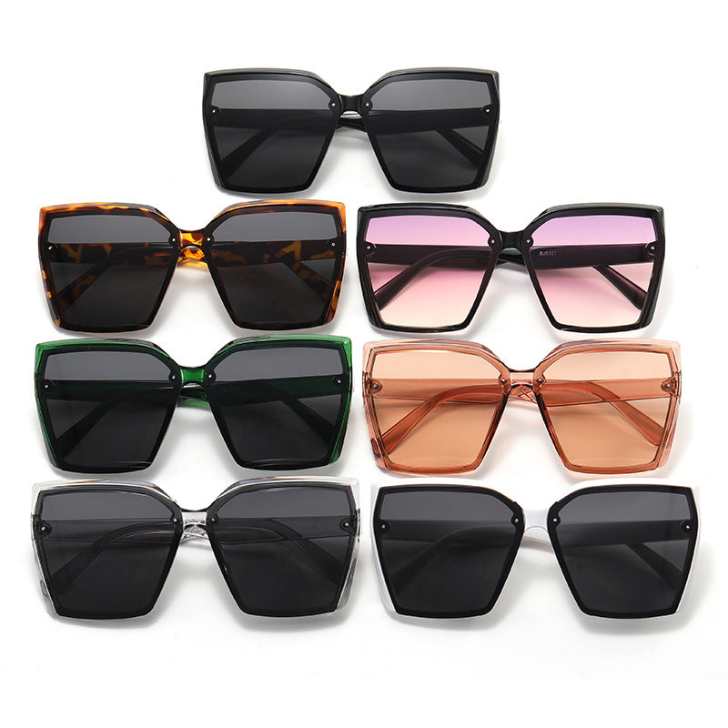 Damen Oversized Sonnenbrille mit modernem Schildpatt-Design Karnz