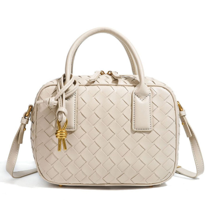 Texturierte Leder Boutique-Handtasche Karnz