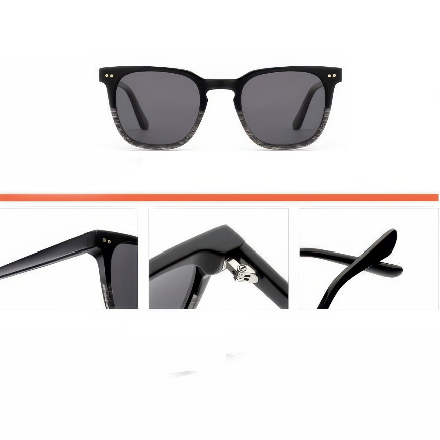 Damen Sonnenbrille im modernen, eleganten Design mit hochwertigem Kunststoffrahmen Karnz