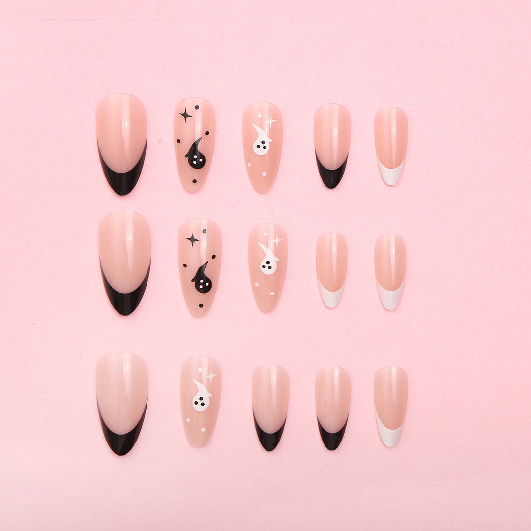 Kreatives Halloween-Themen Press-On Nagelset Karnz