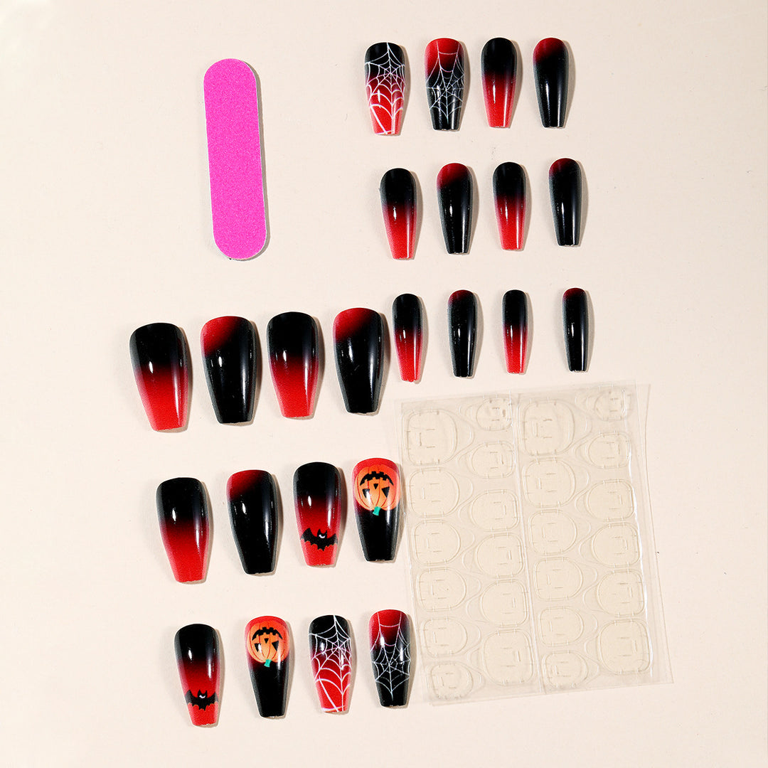 Halloween-inspirierte Acryl-Nagelkunst Karnz