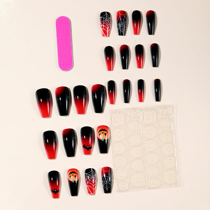 Halloween-inspirierte Acryl-Nagelkunst Karnz
