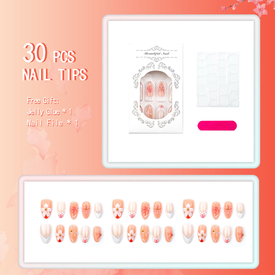 Florales dekoratives Press-On-Nail-Art-Set 1790738810