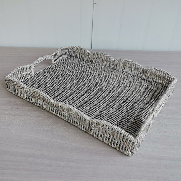 Elegante gewebte Servierplatte Karnz