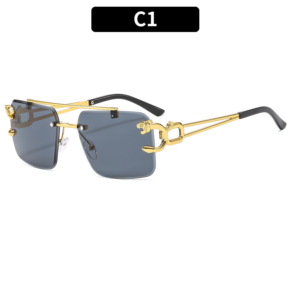 Luxus Statement Schild Sonnenbrille
