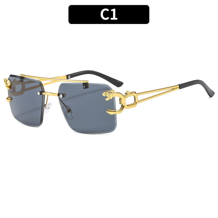 Luxus Statement Schild Sonnenbrille