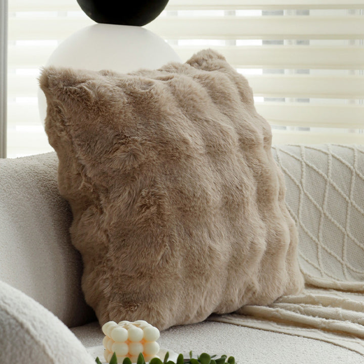Rechteckiges Zierkissen mit Bouclé‑Tweed‑Struktur Karnz