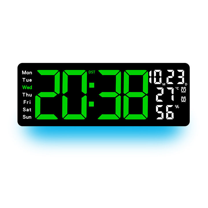 Digitaler Multifunktionswecker mit farbiger LED-Anzeige Karnz