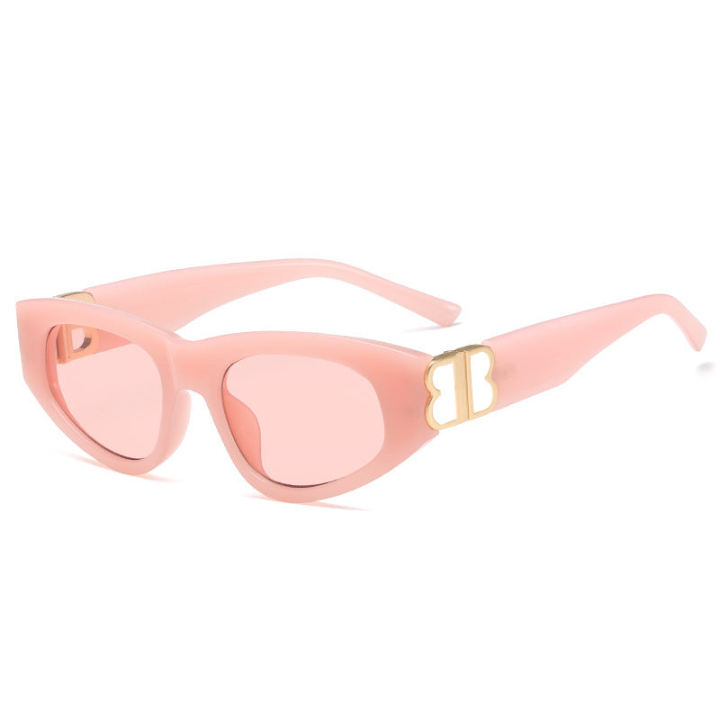 Damen Cat-Eye Sonnenbrille mit elegantem Kunststoffen und luxuriösen Metalldetails Karnz