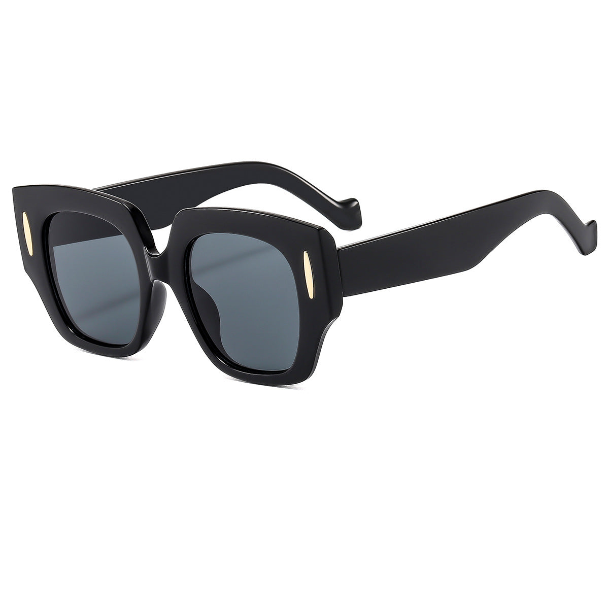 Damen Geometrische Oversized Sonnenbrille mit luxuriösem Akzent Karnz