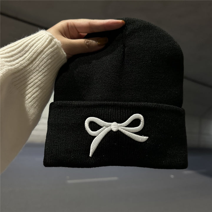 Elegante Schleifenakzent Strickmütze