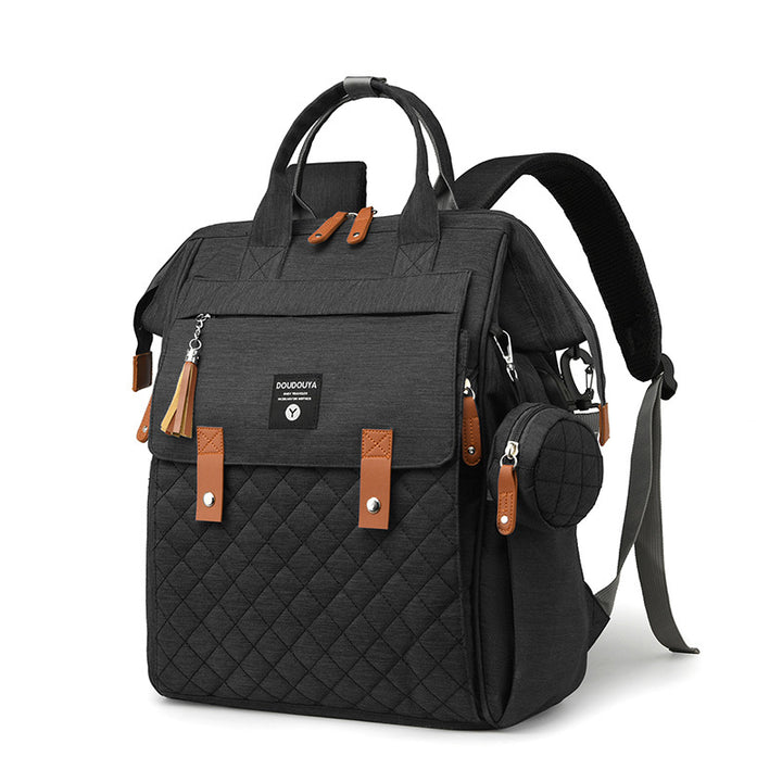 Multifunktionaler gesteppten Windelrucksack Karnz