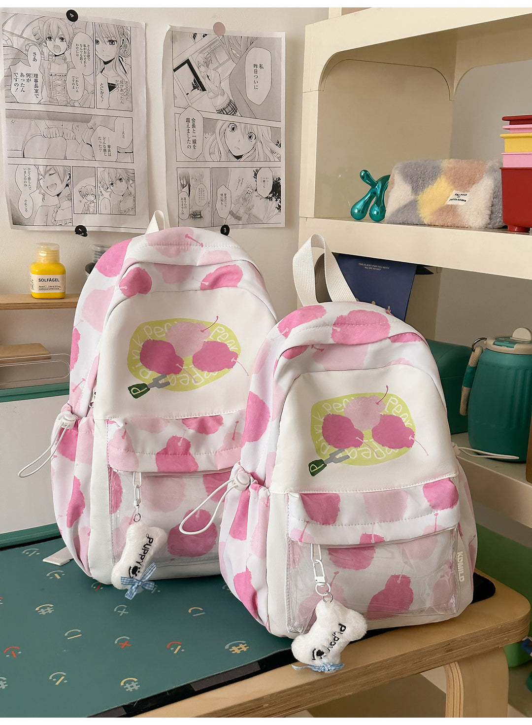 Künstlerisch gemusterter Rucksack