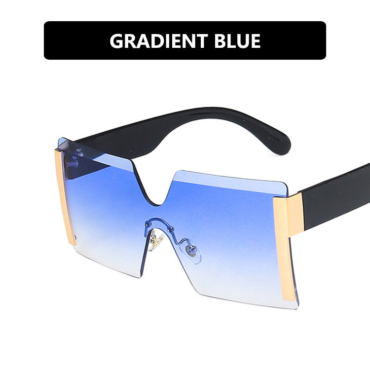 Damen futuristische oversized Sonnenbrille mit markantem Design Karnz