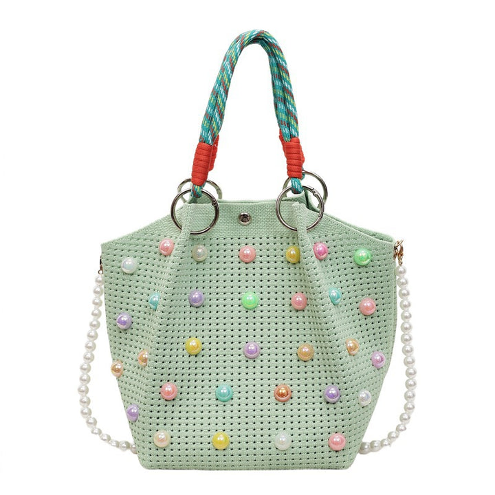 Verspielt Dekorative Perlen-verzierte Tasche