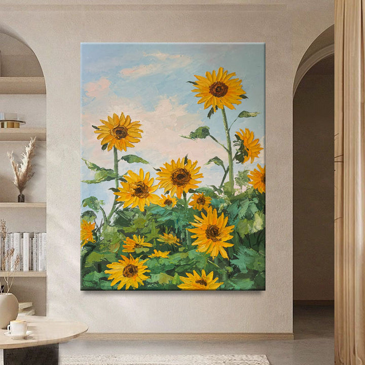 Sonnenblumen Leinwand Wandkunst