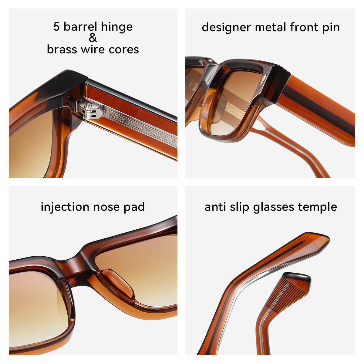 Damen Sonnenbrille im modernen, kantigen Design Karnz