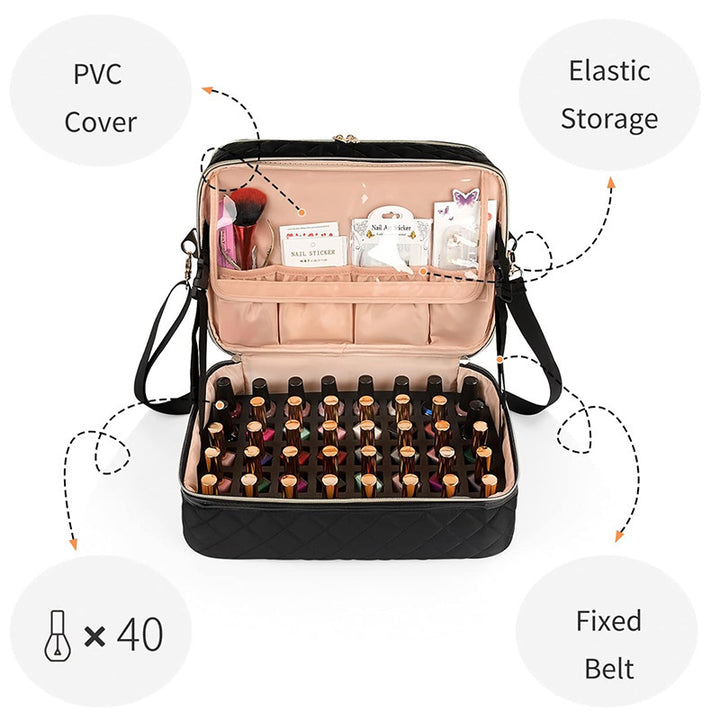 Kosmetik-Organizer Tasche mit Multifunktionaler Fächeraufteilung Karnz