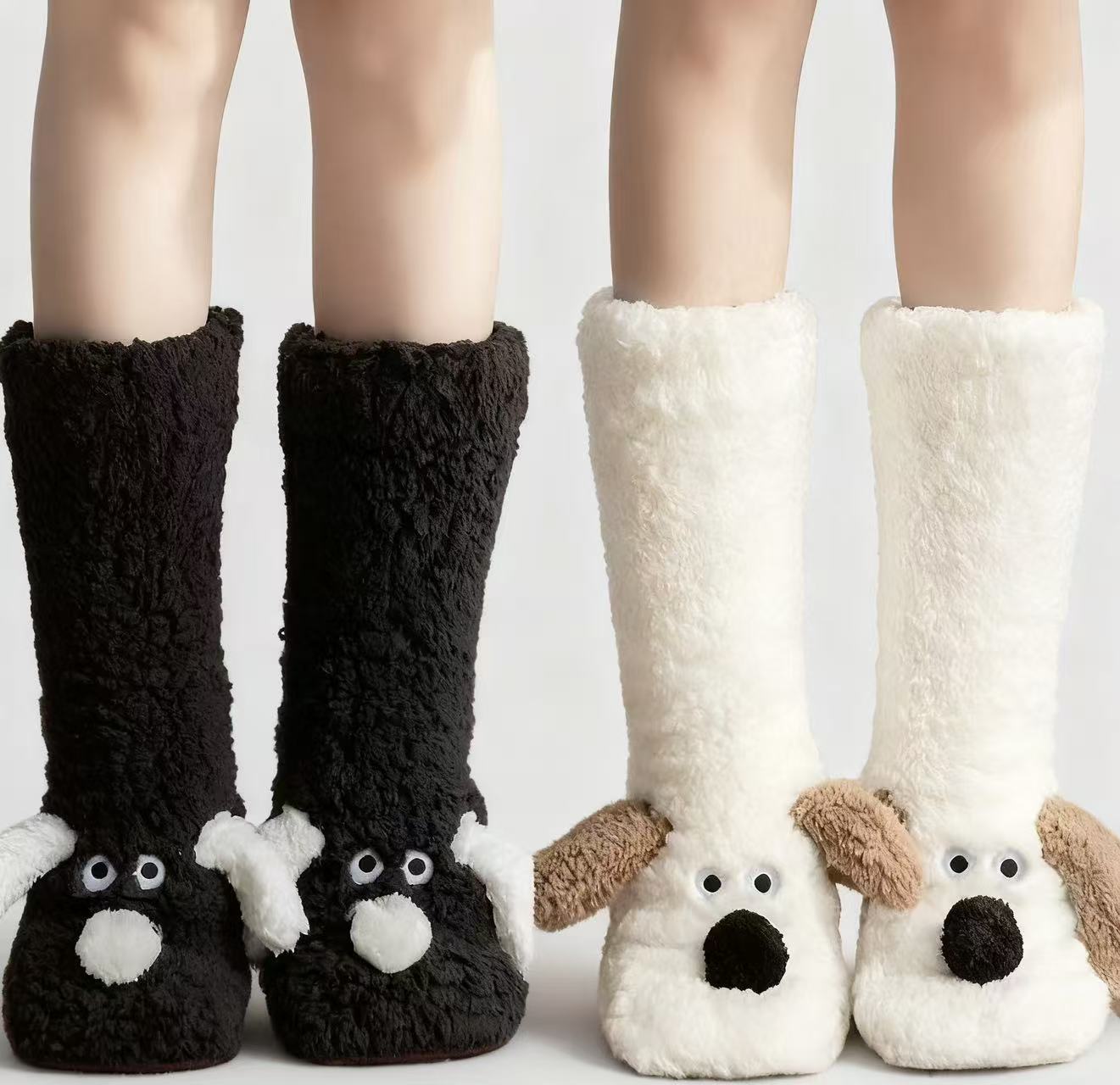 Damen Kuschelige Hundesocken mit tierischem Design Karnz