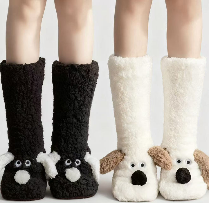 Damen Kuschelige Hundesocken mit tierischem Design Karnz