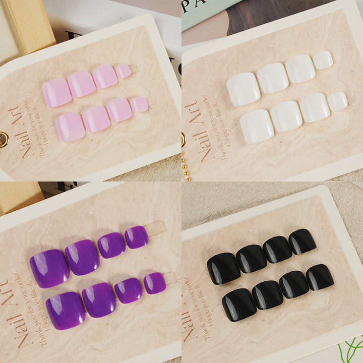 Premium Matte Finish Press-On Fußnägel Karnz