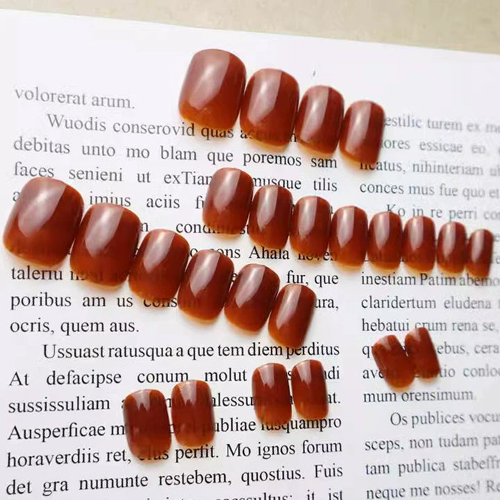 Elegantes Glänzendes Press-On-Nagelset 1790727522