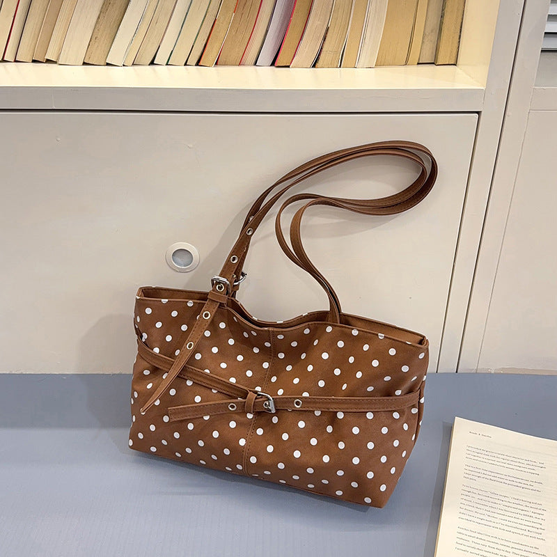 Punktemuster Vielseitige Leinentragetasche
