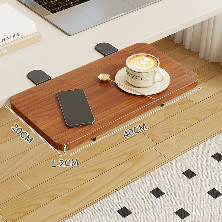 Clip-On Bambus Klappbecher und Snack-Seiten Tisch mit verstellbarem Drehklemme