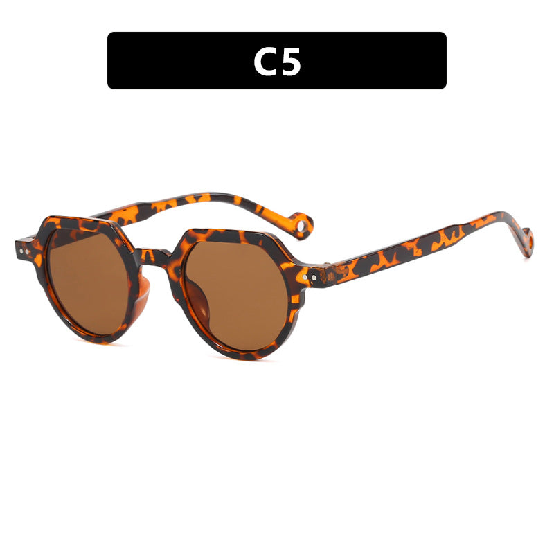 Damen geometrische Sonnenbrille mit schützendem UV-Filter und robustem Rahmen Karnz
