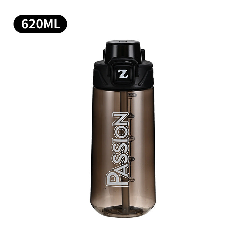 Damen Trinkflasche mit integriertem Messsystem und Flip-Top-Verschluss Karnz