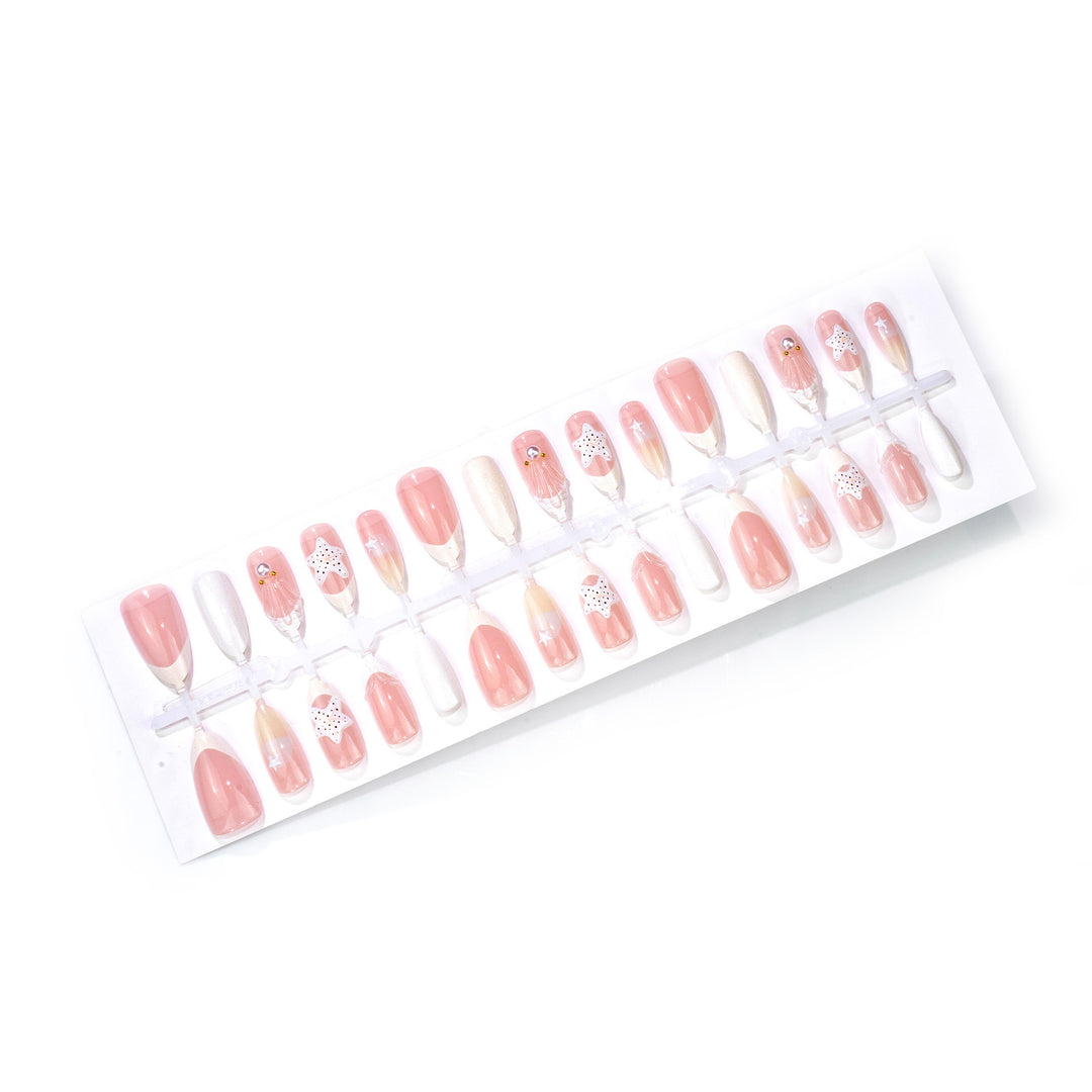 Premium Dekorative Press-On Nagelkunst Set