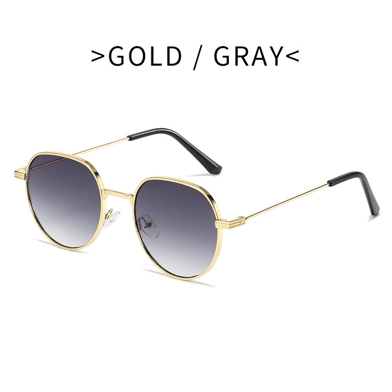 Damen Stilvolle runde Designermode Sonnenbrille Karnz