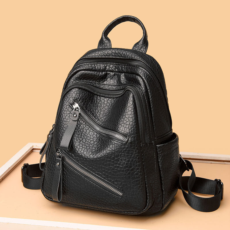 Modischer Leder Rucksack Karnz