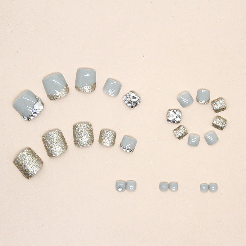 Glamouröses Glitter-Pediküre-Set Karnz