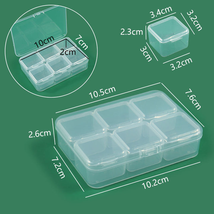 Modulare transparente Aufbewahrungsbox Karnz