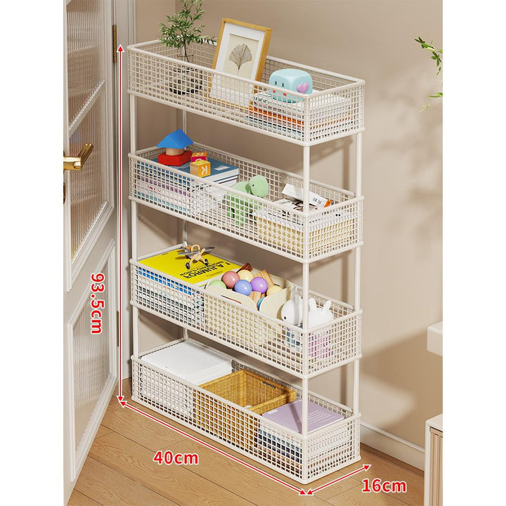 Slim Vertikaler Netzkorb Organizer Regalsystem für enge Räume