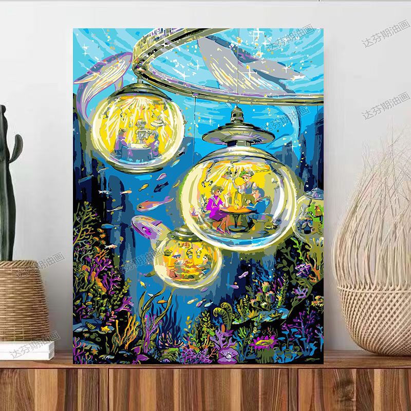 Fantasy Landschaft Leinwand Kunstdruck Karnz