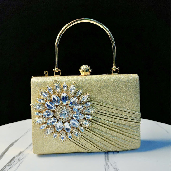 Luxuriöse mit Strass verzierte Abendhandtasche